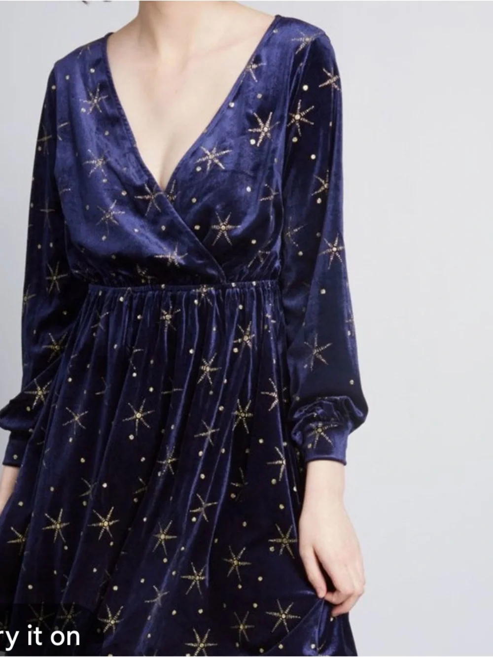 navy blue star print dress Cute Navy Blue Star Print Dress - Star Print Mini Dress